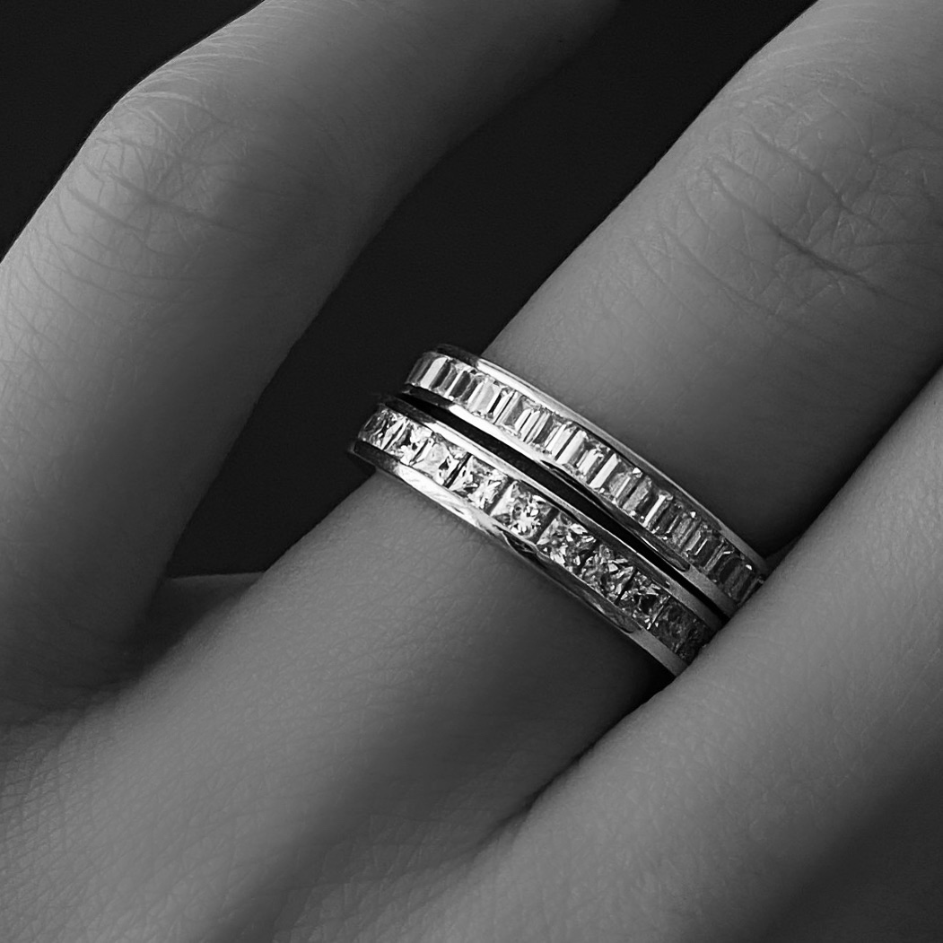 [위프레리] 실버 채널 밴드 링, Silver Channel Band Ring : 위프레리