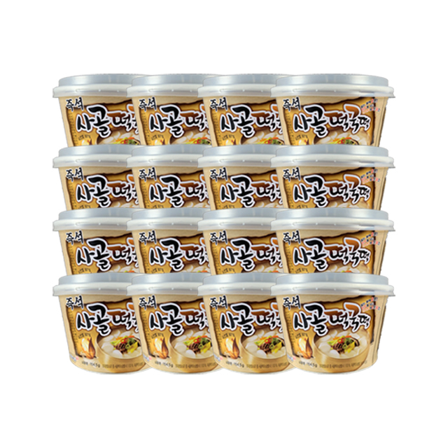 송학 즉석 사골 컵 떡국떡 154.5g x16개 : DS마트