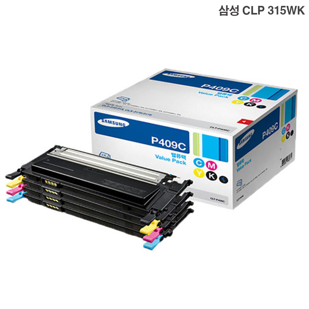 삼성 CLP 315WK 정품토너 CLT-P409C  4색세트 : 잉크토너나라