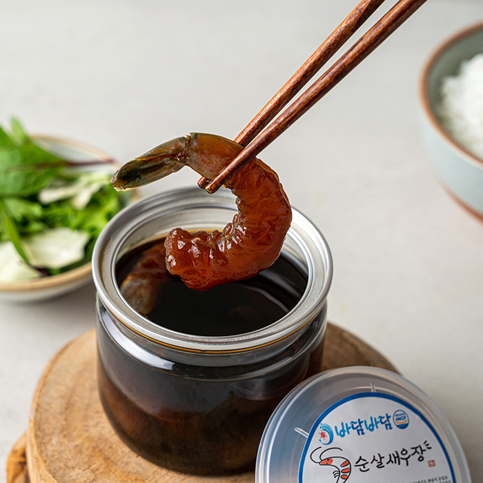 바담바담 순살간장게장 양념게장 새우장 소라장 명란장200G 젓갈 반찬 혼밥 : JOYS FARM