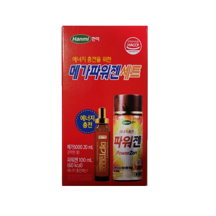 한미 메가파워젠세트 /메가5000 20ml+파워젠 100ml /피로회복 에너지충전 강력 : 에이치에이팜