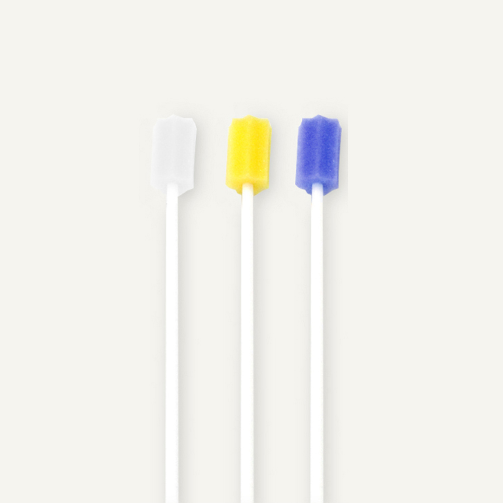 일회용 환자용 칫솔 구강면봉 스펀지 칫솔 100개입 와상환자 노인 간병용품 : 원투원메디
