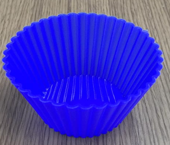 실리콘몰드(주름원형1구) 45 x 35mm 6개  / 양갱 비누 몰드 / 초콜릿몰드 : 올더베이킹