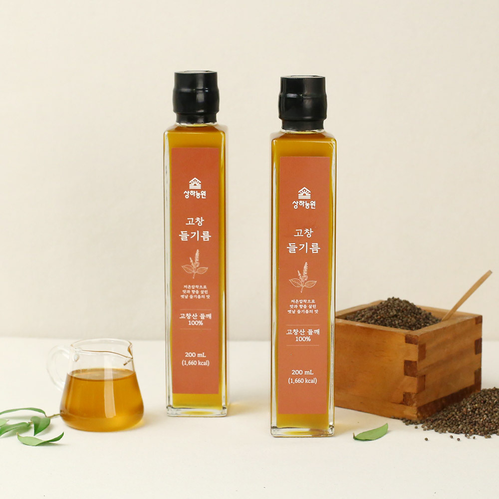 상하농원 고창 들기름 200ml : 상하농원