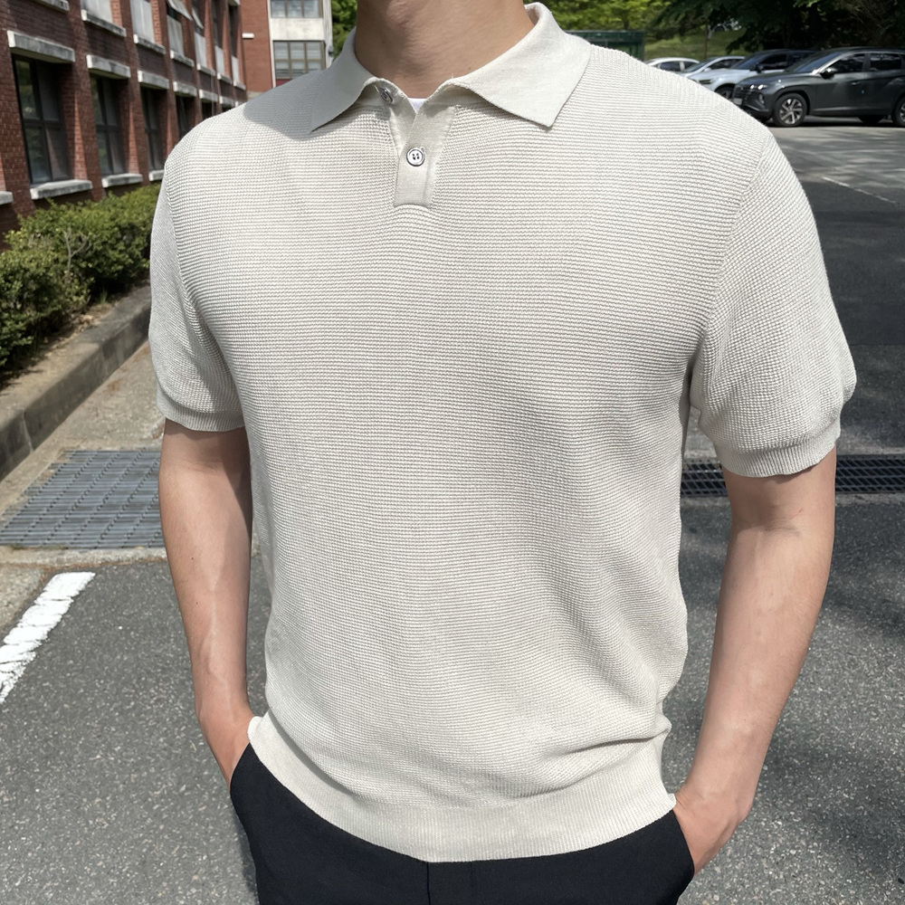 머슬핏반팔 카라티 pk티 결혼식 린넨반팔 : 놈181