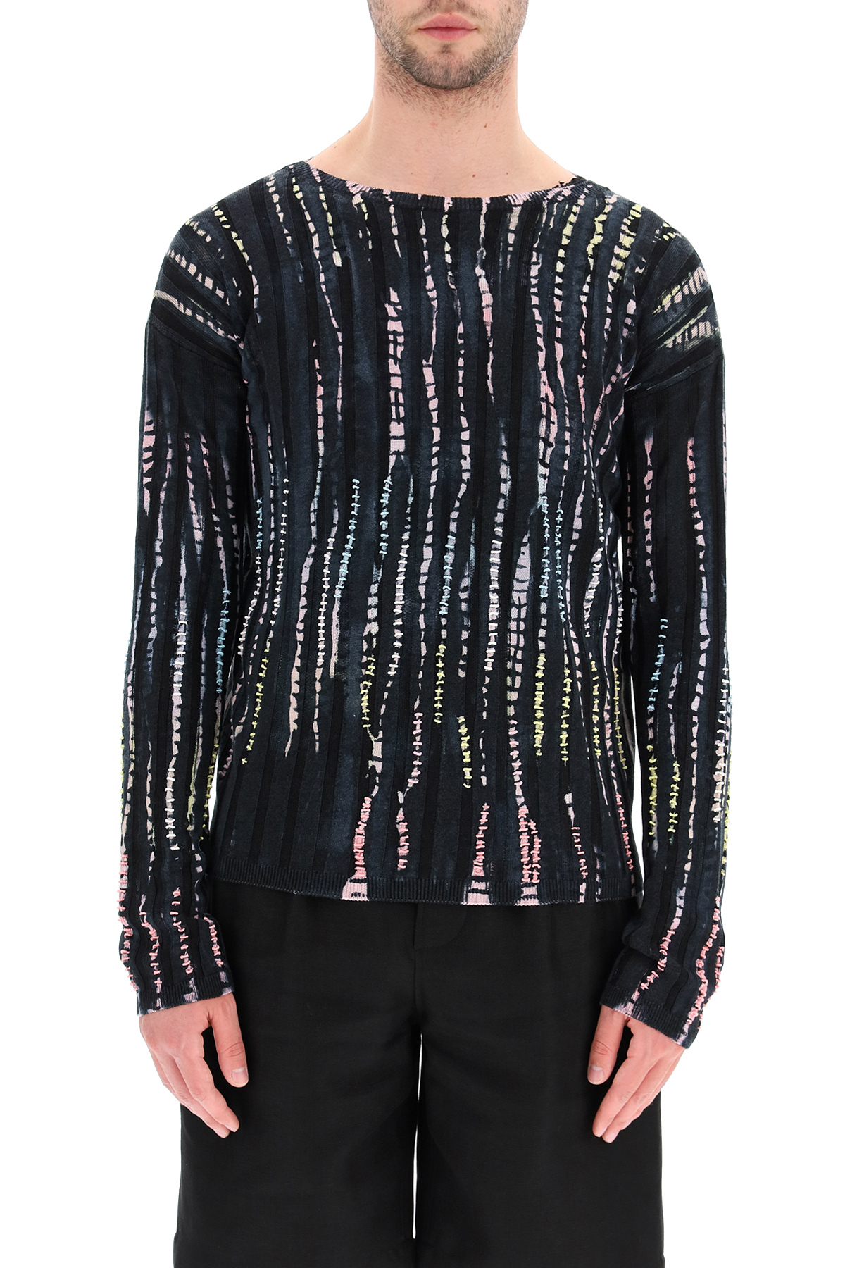 생로랑 남자 니트 스웨터 embroidered ribbed sweater 645812 1052 : 에비뉴165