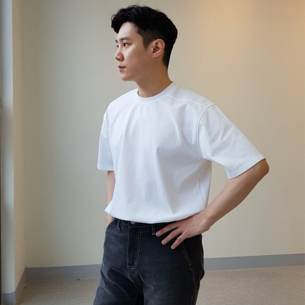남자 오엔 라운드 반팔티 (15color) : 제이바운드샵
