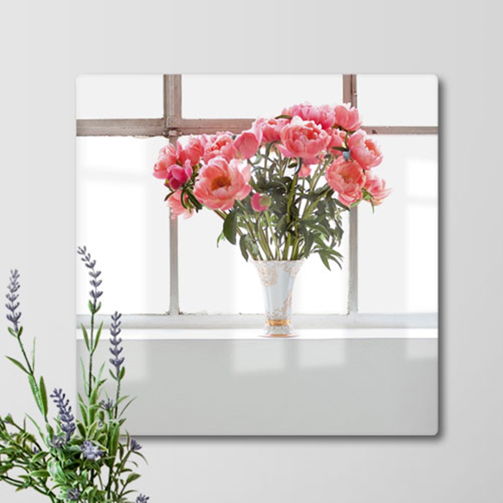 da540-폼아크릴액자38CmX38Cm_감성창가에핀작약꽃 : 샵원츄
