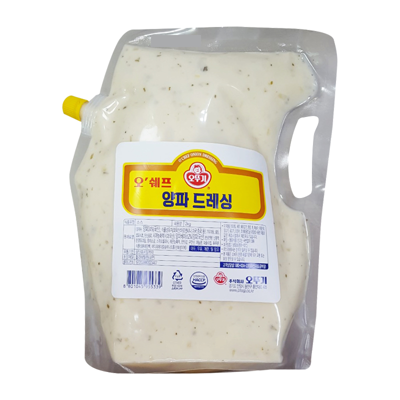 [오성식품] 양파드레싱2kg 오쉐프 : 주식회사오성식품