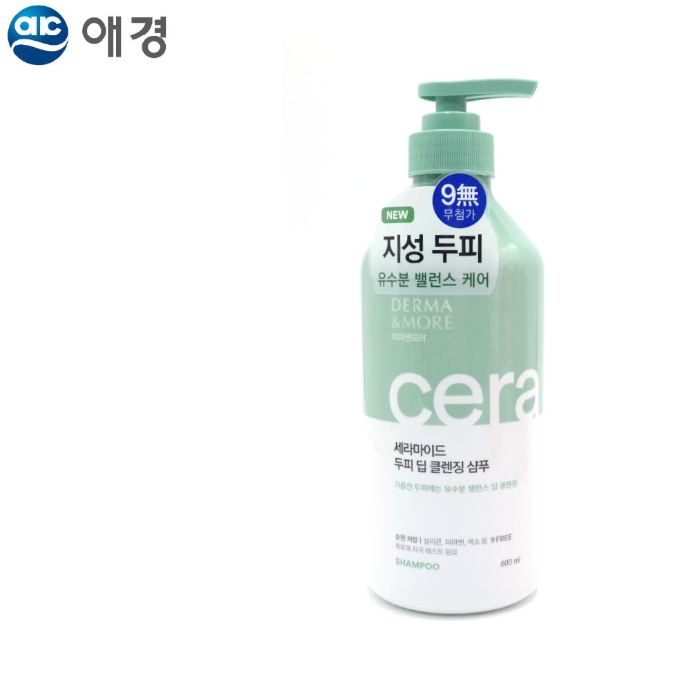 기름이 많은 두피 전용 더마앤모어 세라마이드 두피 딥 클렌징 샴푸 600ml 저자극 유수분밸런스 : 승승shop