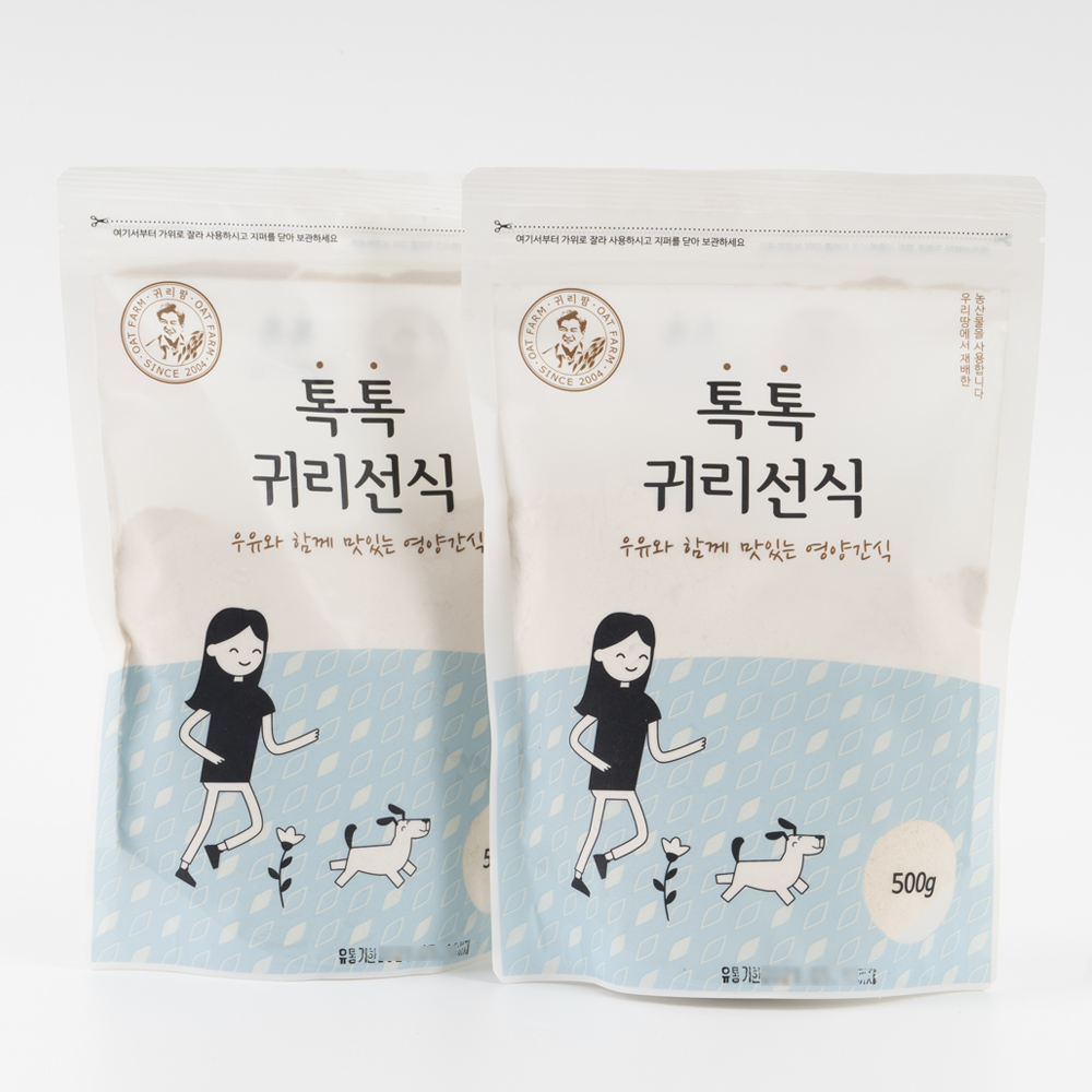 톡톡 귀리선식 500g 국산귀리, 귀리우유, 분말 가루, 쉐이크 : 정읍명품귀리