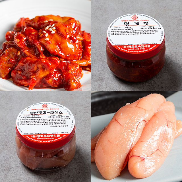 오징어 낙지 멍게 젓 어리굴젓 가자미식해 갈치 속젓 창난 토하 젓갈 : 더네이처파머스