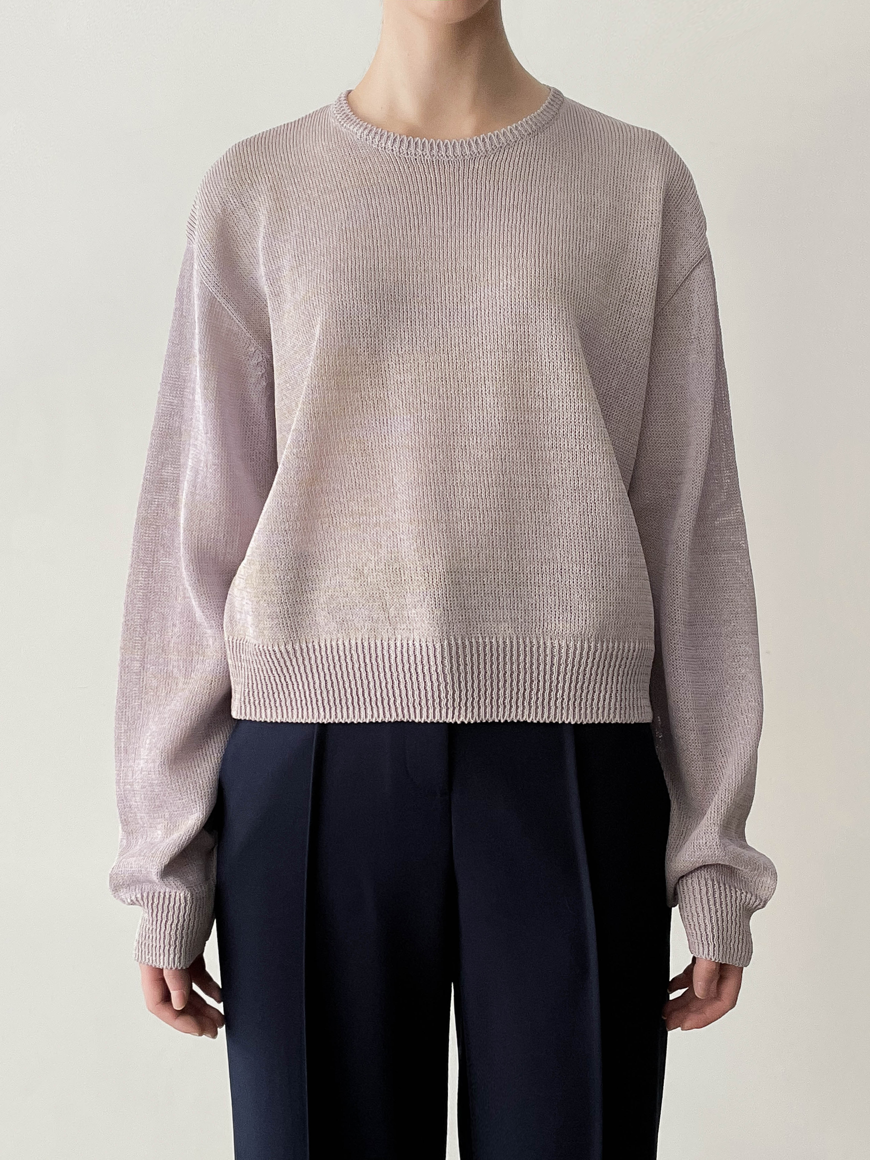TABLE 믹스드 라운드 니트 Mixed round knit  : APPOINT NOUN