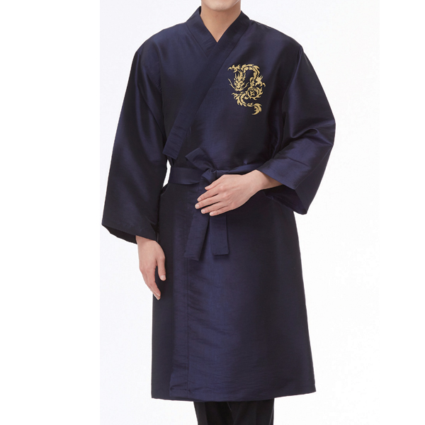 손님가운 미용실가운 황제 남성 남자 맨즈 미용가운   LN 11163 네이비 : MIMART