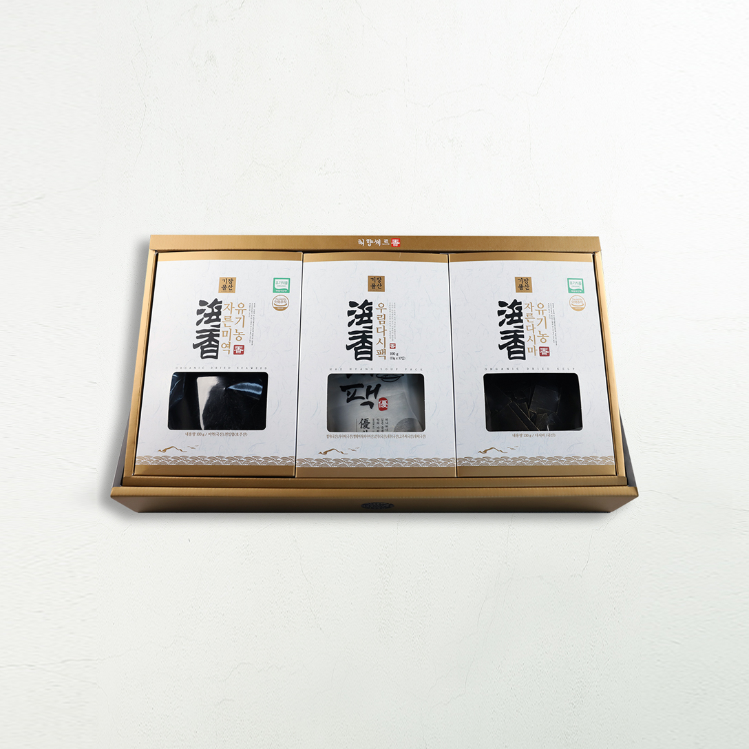 해향세트  자른미역 자른다시마 다시팩 혼합구성 선물세트 유기수산물 : 기장물산