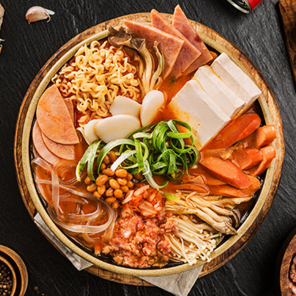 [김해시 배달] 푸짐한 오리지널부대찌개 1세트 [외동 땅스부대찌개] : 동네시장 장보기