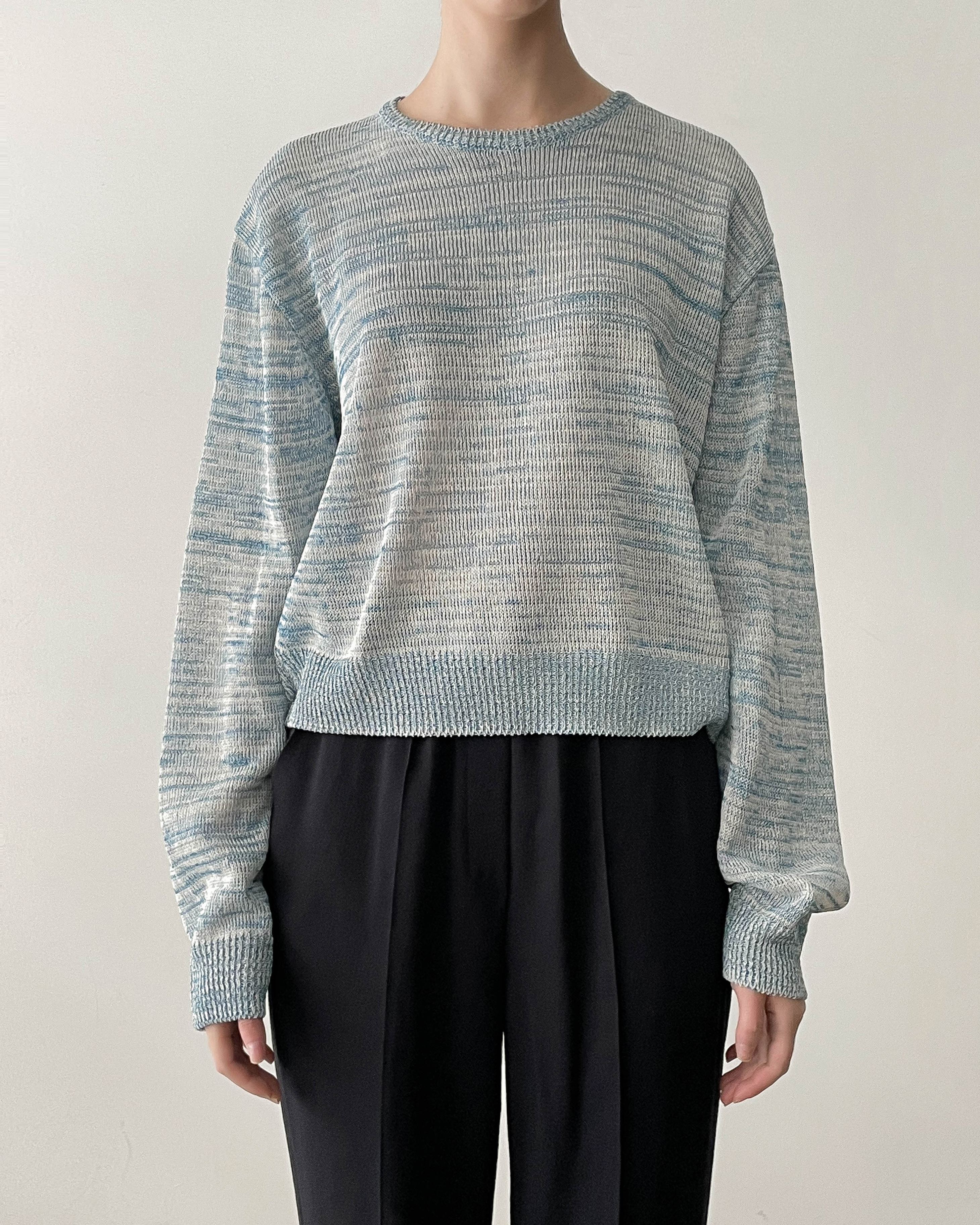TABLE 믹스드 라운드 니트 Mixed round knit  : APPOINT NOUN