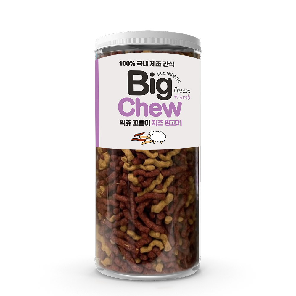 국산 강아지 대용량 간식 1+1 빅츄 오리져키 1kg 총2개 : 펫박스