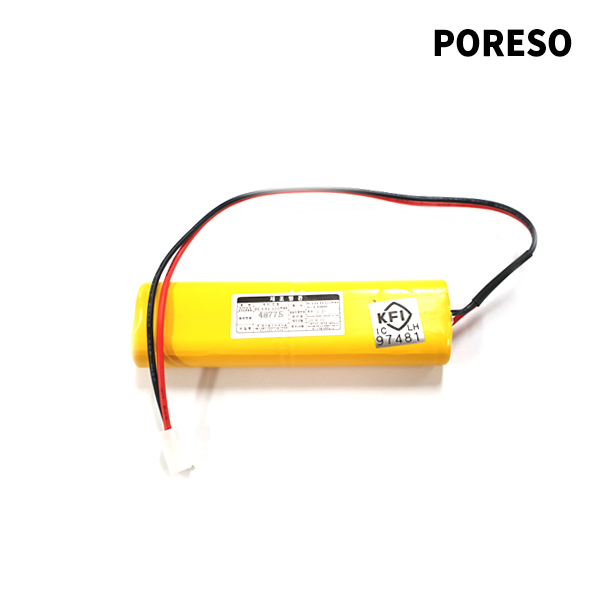소방 예비전원 DC 4.8V 2+2 600mah PORESO 수신기 비상구 유도등배터리 KFI 인증제품 제이앤에스테크 Huanuyu Shida LND : 배터리솔루션