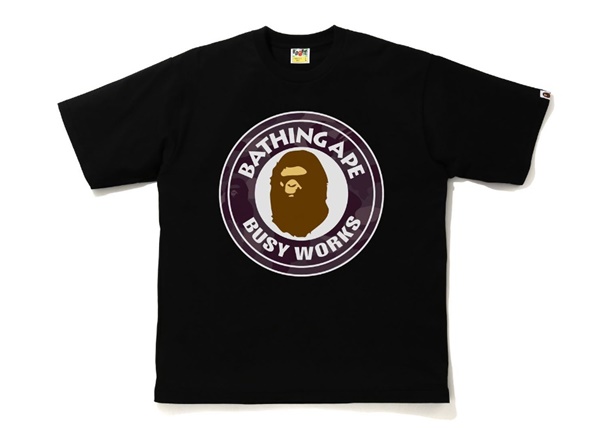 베이프 컬러 카모 부시 웍스 릴렉스드핏 반팔티 COLOR CAMO BUSY WORKS RELAXED FIT TEE : 에비뉴도쿄