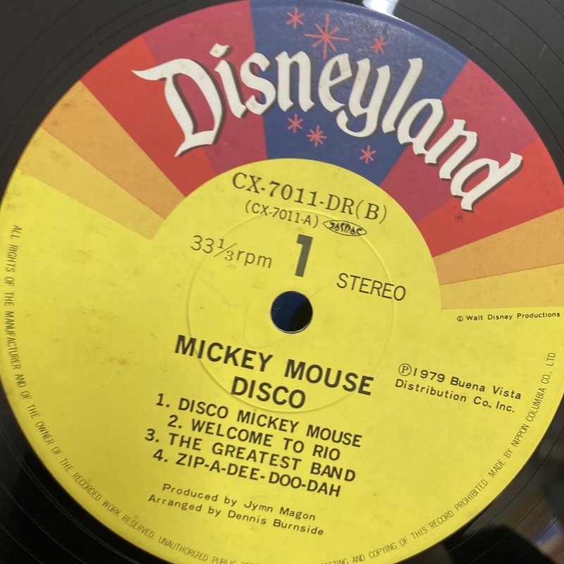 MICKEY MOUSE DISCO LP / 엘피 / 음반 / 레코드 / 레트로 / AA3046 : 옛생각 갤러리