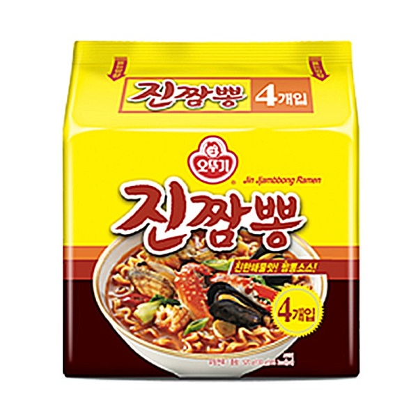 오뚜기 진짬뽕 멀티(4입) x 1팩 / 진한 불맛 짬뽕소스 짬뽕라면 : 마시자닷컴