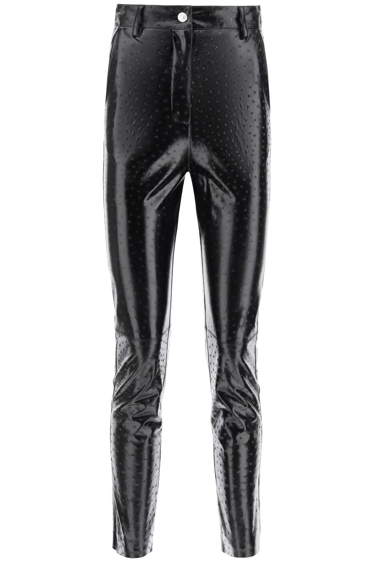 엠에스지엠 여자 바지 ostrich-effect faux leather 2942MDP103 99 : 에비뉴165