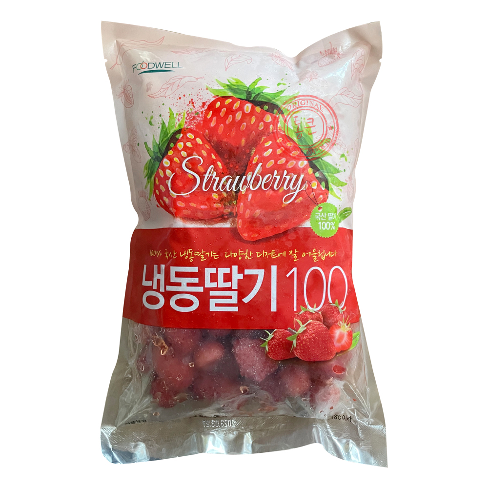 푸드웰 냉동딸기 1kg : 통큰식자재마트