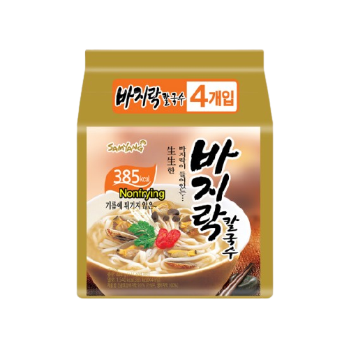 삼양 바지락칼국수 111g x 4입 멀티팩 : 월드랜드