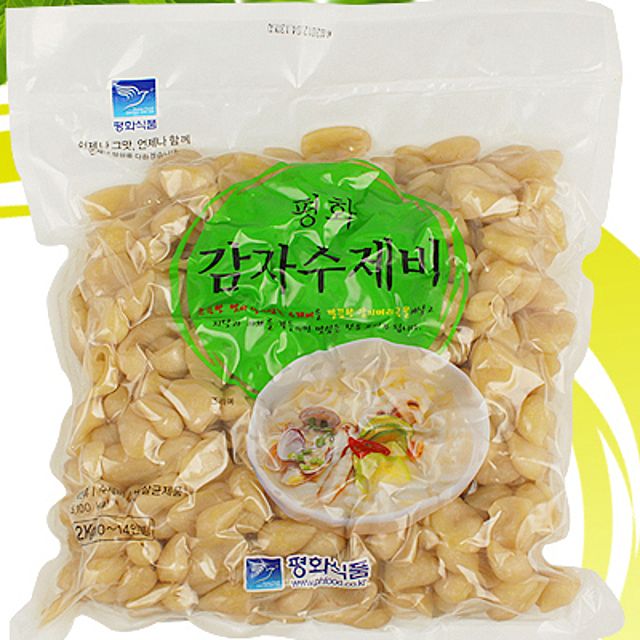 감자수제비 2kgX5개(한박스) 떡국 수제비 : 오구오구냠냠
