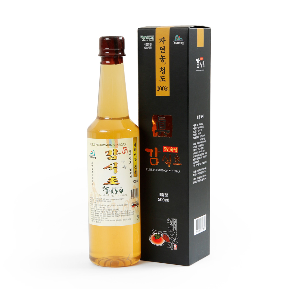청도감식초 청도 자연발효 5년숙성 감식초 500ml : 지우팩토리