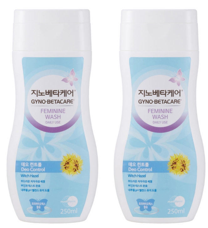 지노베타케어 페미닌 워시 250ml x 2 젠틀 프로텍션/데오컨트롤 : 제이제이더블유