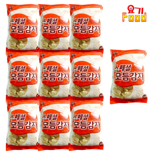 [요기푸드] 지키미 스페셜 모듬감자튀김 500g x 10개 : 요기푸드