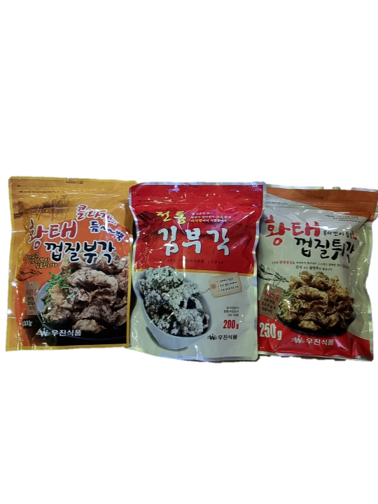 우진식품 전통 김부각 200g/황태튀각250g/황태부각200g : 곰표유통