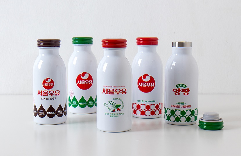 응답하라 1988 서울우유 레트로 앙팡 보온보냉 사무실 텀블러 5 type 350ml : 토미스튜디오