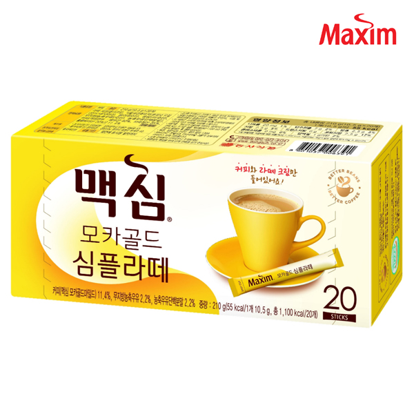 맥심 모카골드 심플라떼 20T / 커피믹스 : 카카오마트