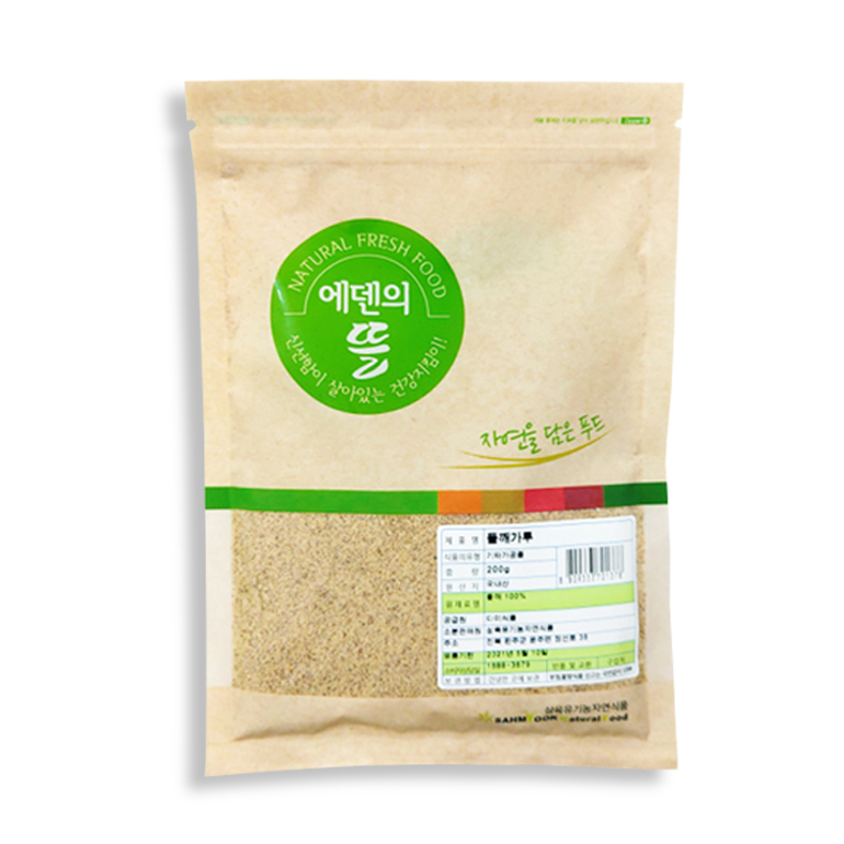 국산 들깨가루 메밀가루 팩 통들깨 봉평 : 구복상회