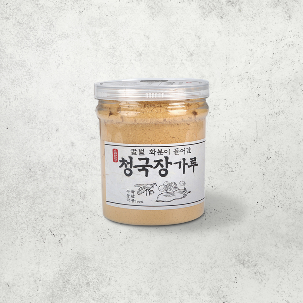 솔담콩 하루한끼 꿀벌 화분이 들어간 냄새없는 청국장 가루 200g : 바른 정원
