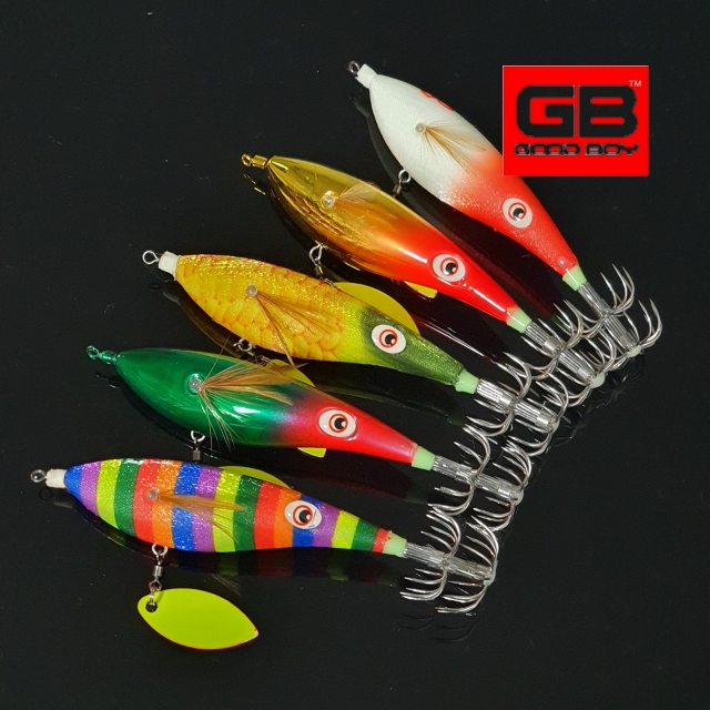 GB 타코마루 블레이드 에기 베이직 축광 왕발 문어 왕바늘 문어에기 색동 금비 수박 : 거제낚시할인마트