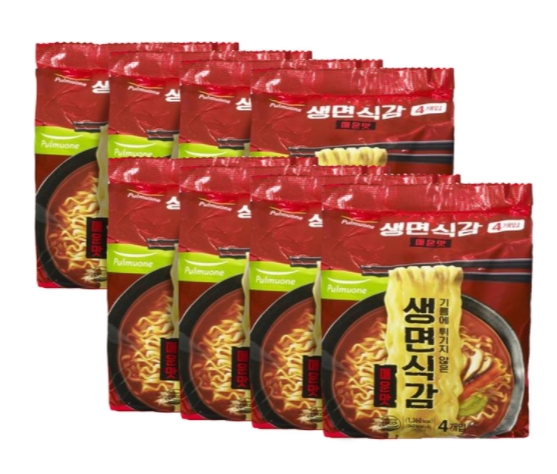 풀무원 생면식감 매운맛 97.4g x 32개 한상자 생면 튀기지않은면 : KJF