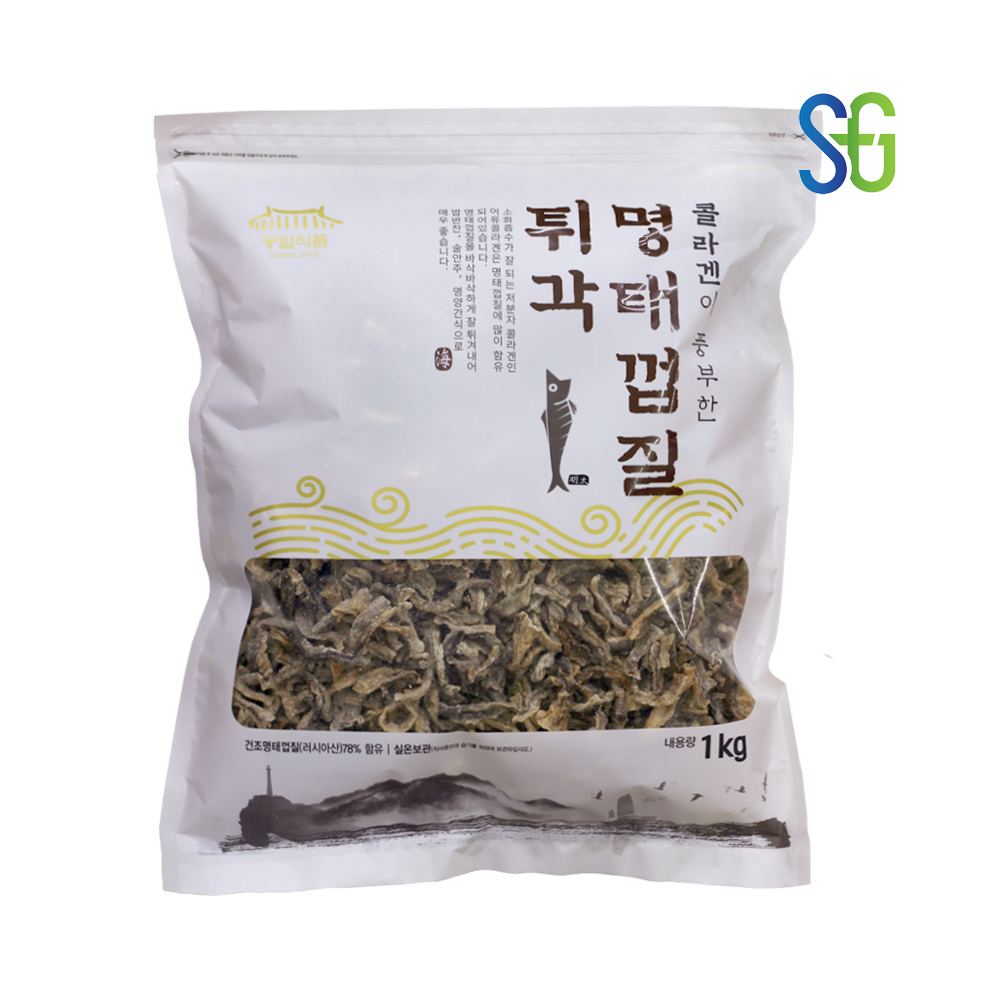 동일식품 명태껍질 튀각 1kg 바삭한 부각 튀각 맛좋은 반찬 : 세기유통