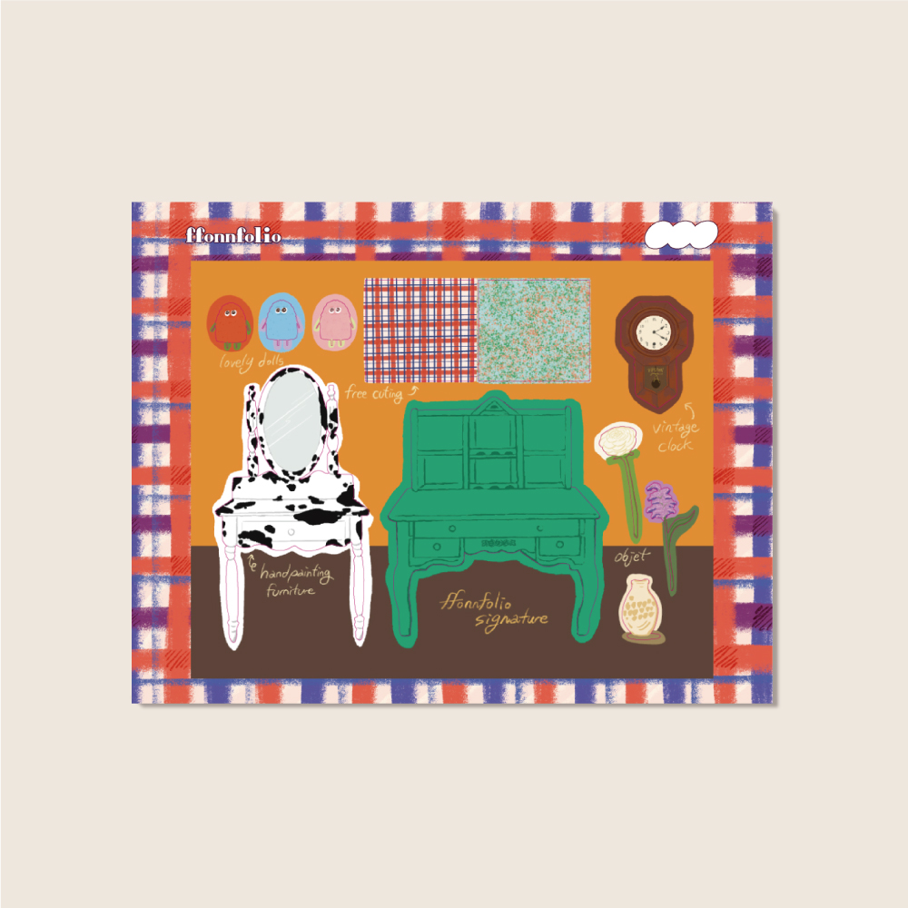 뽀느폴리오 시그니처 씰 스티커 - 폰꾸 다꾸 폴꾸 스꾸 데코스티커 : ffonnfolio