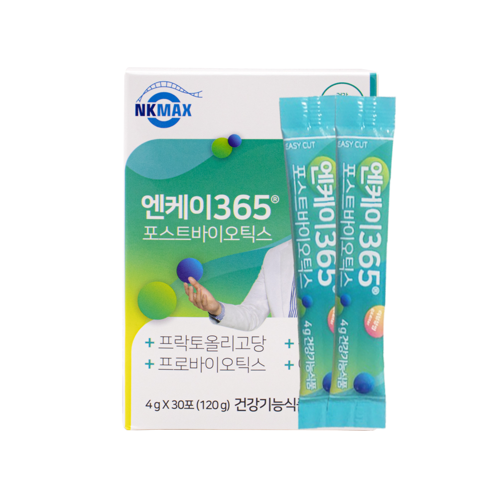 NK 엔케이365 포스트바이오틱스 유산균 4g x 30포 1통 : 주식회사 아이지비