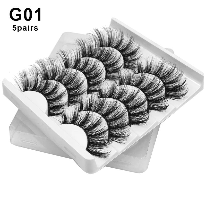 [겟네일드] 속눈썹 5쌍 아이래쉬 메이크업 미국스타일 연장 힙합 믹스 캣아이 g01 : 겟네일드