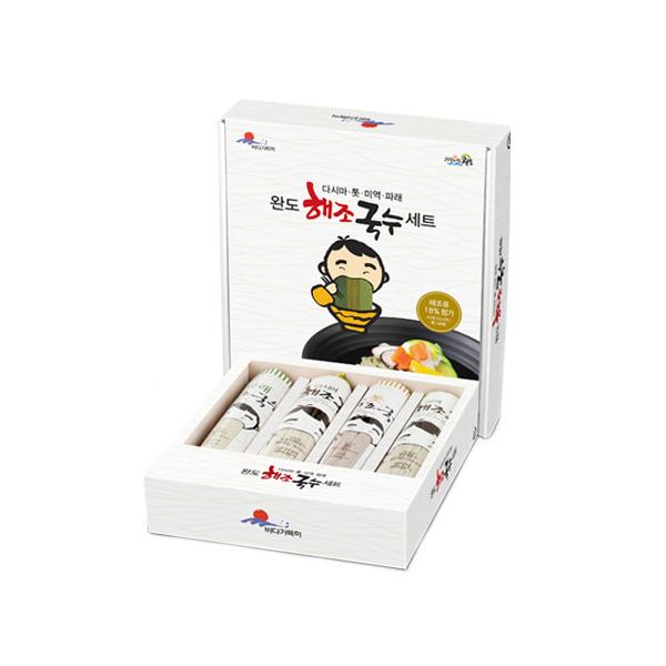 완도 해조국수 해초 해조류 미역 다시마 톳 파래 국수 면 쫄깃 3종 4종 건면 선물세트 : 에이로드몰