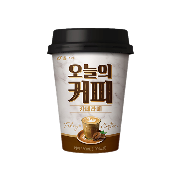 빙그레 컵커피 오늘의커피 카페라떼  250ml x10 : 다여기다여기
