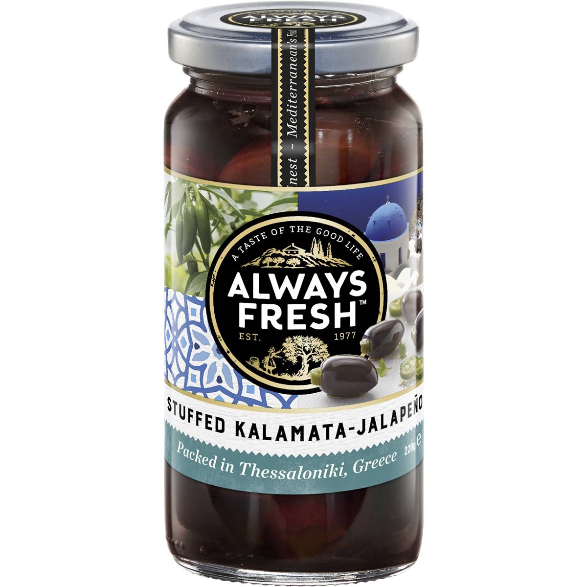 Always Fresh 올웨이즈프레쉬 칼라마타 올리브 할라피뇨 스터프드 220g : 쇼핑호주