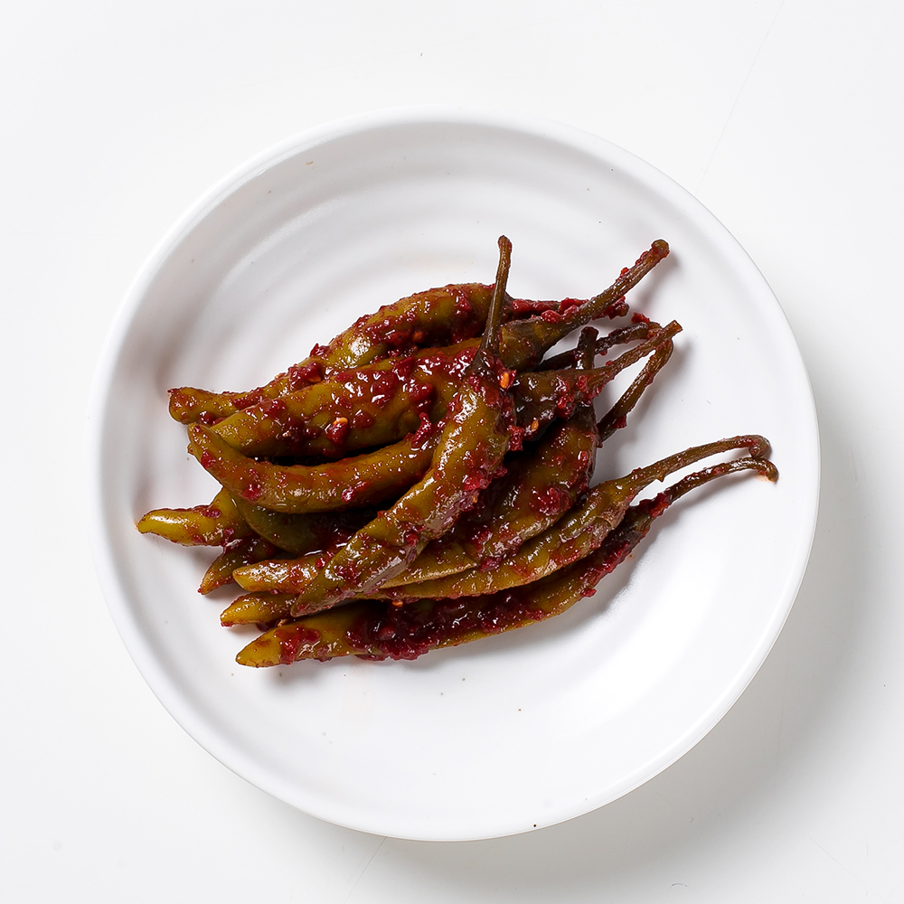 고추무침 400g 매콤한 맛있는장아찌 고추반찬 : 스탠다드푸드