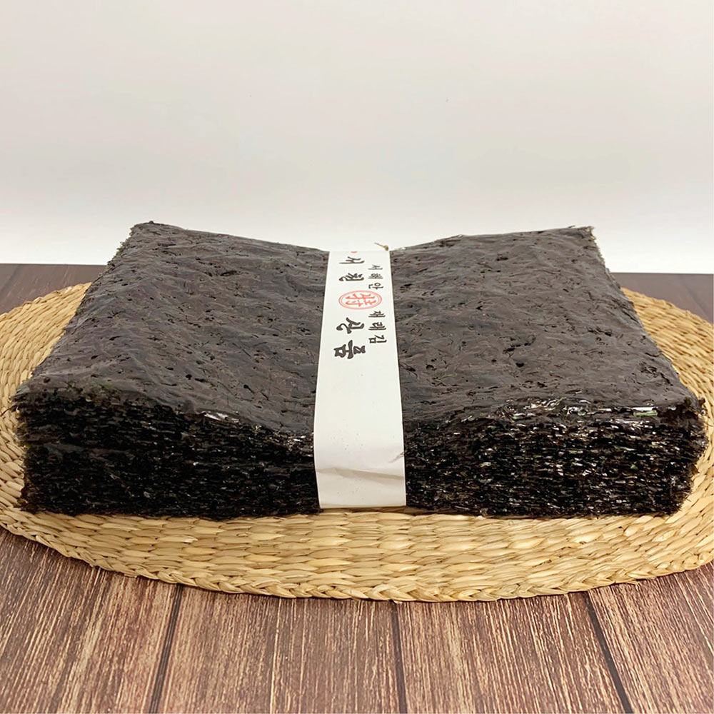서천 재래김 100매+100매 생김 마른김 꼬마김밥김 : 울돌목물산