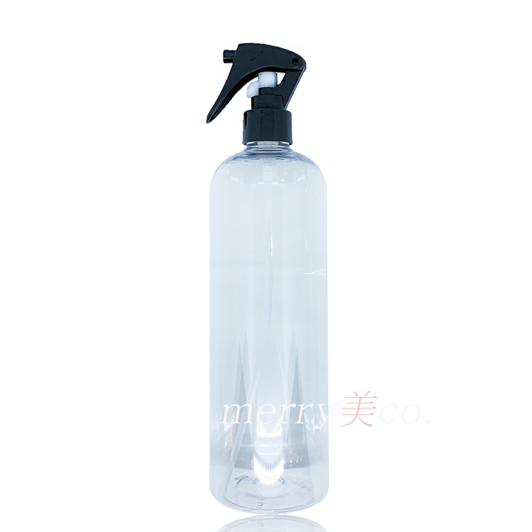 미니건 용기 검정캡 스프레이 공병 500ml 투명 : 메리미코